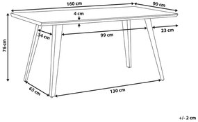 Jedálenský stôl WITEN (svetlé drevo) (pre 6 osôb). Vlastná spoľahlivá doprava až k Vám domov. 1023624
