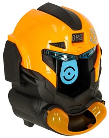 Zručnostná hra KIK Robot v helme – streľba na terč s pištoľou a 12 penovými guľôčkami, LCD displej