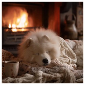 Vianočný obraz útulná zimná atmosféra