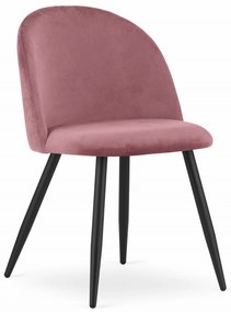 Dekorstudio Zamatová jedálenská stolička BELLO - staroružová