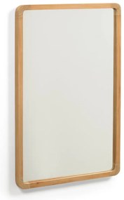 Nástenné zrkadlo s dreveným rámom 45x70 cm Shamel – Kave Home