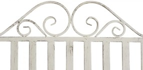 Kovové hojdacie kreslo Smile - Biela antik