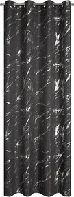 Dekorstudio Záves LANI na dekoračných krúžkoch 140x250 cm - oceľovosivý