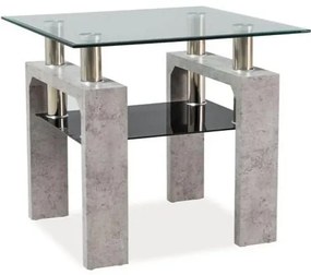 Konferenčný stolík Lisa IV, číra / sivá