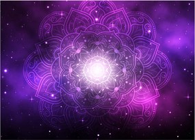 Obraz fialové abstrakcie (70x50 cm)