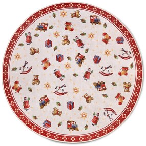 Kusový koberec Villeroy & Boch Toy's delight s potlačou 106192 Red, Multicolor kruh, 150x150 (priemer) kruh, červená, obývacia izba, Villeroy & Boch