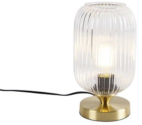 Stolná lampa v štýle Art Deco mosadz - Banci