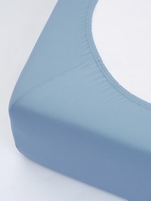 Jersey plachta s elastanom Deluxe 160 × 200 cm – svetlomodrá