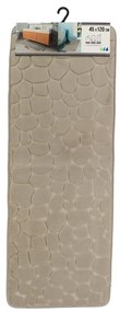 TENDANCE Predložka do kúpeľne Stones, 45x120 cm, béžová