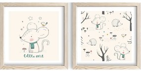Detské obrázky v súprave 2 ks 33x33 cm Little One – Wallity