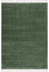 Dekorstudio Jednofarebný shaggy koberec PULPY zelený Rozmer koberca: 80x300cm
