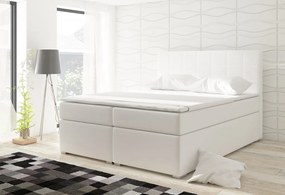 Moderná box spring posteľ Alicante  180x200, biela