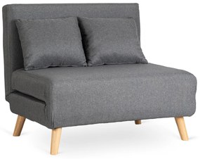 JAKS Rozkladacie kreslo Marry 2 šedé tkanina