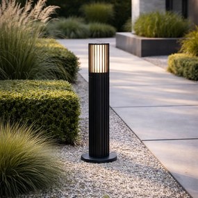 Dizajnový vonkajší stĺpik čierny 50 cm IP44 - Boris