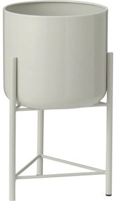 Súprava kovových stojanov na kvety Malvaro biela, 3 ks