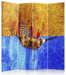 Gario Paraván Výlet loďou Rozmery: 145 x 170 cm, Prevedenie: Klasický paraván