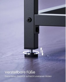 Písací stôl, kancelársky stôl, kovový rám, čierna farba