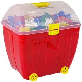 Lean Toys Veľký box na kolieskach so stavebnicou – 280 prvkov