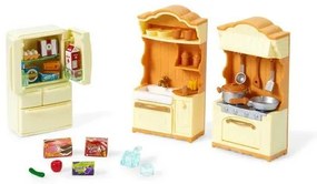 Sylvanian Families set - kuchynská linka s chladničkou