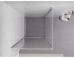 Mexen Exo, sprchovací kút s krídlovými dverami 95 x 95 cm, 6mm číre sklo, chrómový profil, 8181-095-095-01-00