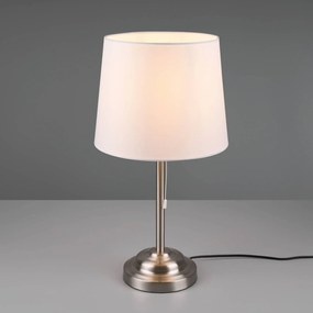 Lindby Alomira stolová lampa, 52 cm, nikel