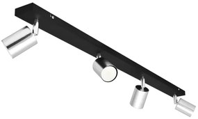 LED Bodové svietidlo TUNE 4xGU10/4,8W/230V matný chróm/čierna