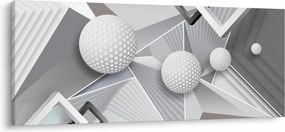 Geometrický abstraktný obraz (120x50 cm)