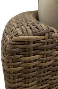 DEOKORK Ratanové kreslo BORNEO LUXURY (hnedá)