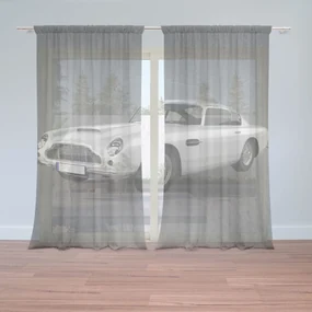 Sablio Záclony Aston Martin Tmavé pozadie: 2ks 150x250cm