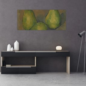 Obraz - Paul Cézanne, Three Pears, reprodukcia (120x50 cm)