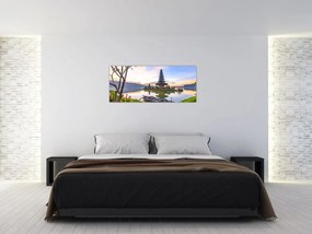 Obraz - Chrám Pura Bratan (120x50 cm)