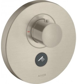 AXOR ShowerSelect termostat HighFlow s podomietkovou inštaláciou, okrúhla rozeta, pre 1 spotrebič a ďalší výtok, kartáčovaný nikel, 36726820