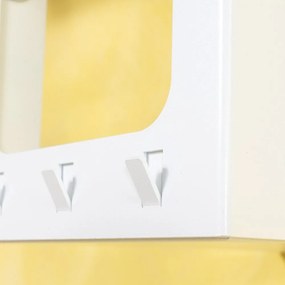 Biely oceľový nástenný vešiak s poličkou 100 cm Luno Small – Spinder Design