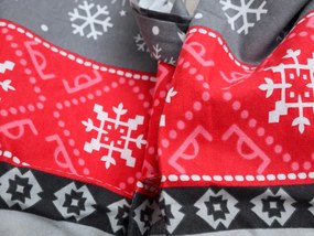 Flanelové obliečky SNOWY FOREST sivá Rozmer obliečky: 70 x 90 cm | 140 x 220 cm