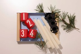 DESIGN LETTERS Porcelánová mini šálka Numbers Fade Rose 100 ml – set 4 ks