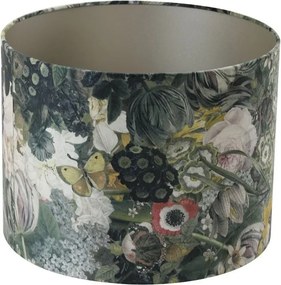 Kvetované tienidlo na lampu Butterfly ocher - Ø 25* 18cm/ E27