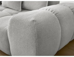 Svetlosivá ženilková rozkladacia/s úložným priestorom rohová pohovka (ľavý roh/do L) Everest – Bobochic Paris