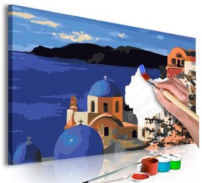 Obraz - maľovaný podľa čísel Santorini