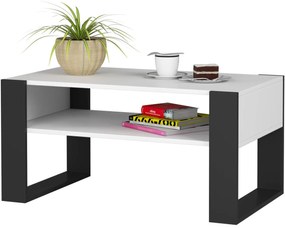Konferenční stolek DOMI bílý/černý