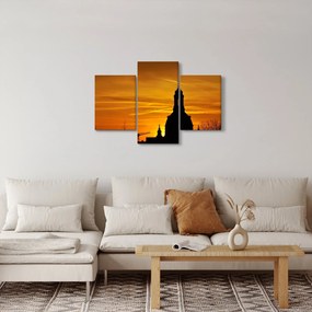 Obraz kostola pri západe slnka (90x60 cm)