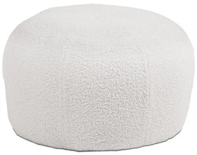 Taburet AK-307 WT2 bílá Bouclé látka
