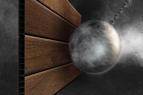 PENT Signature HORIZONTAL WALNUT záhradný domček 7x7, hnedý 216x216x226