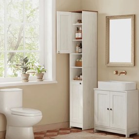 Kúpeľňová skrinka biela AUK-E1166 WT