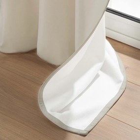 Béžový odhlučňovací záves z mikrovlákna 135x260 cm Micropolar – douceur d'intérieur