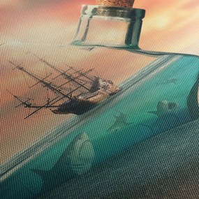 Obraz - Život vo fľaši (120x50 cm)