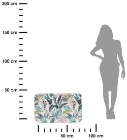 TENDANCE Predložka do kúpeľne Jardin, 45x75 cm, viacfarebná
