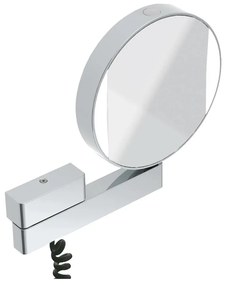 Emco Cosmetic mirrors Prime - Kozmetické zrkadlo nástenné s LED osvetlením so skrutkovitým káblom a prepínačom, 3 a 7 násobné zväčšovanie,…
