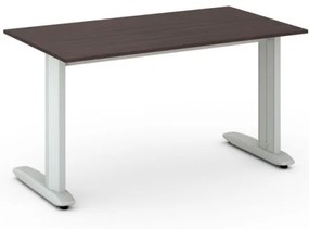 Kancelársky písací stôl PRIMO FLEXIBLE 1400 x 800 mm, wenge