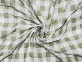 Krepové obliečky do postieľky Renforcé GRENTIS zelené Rozmer obliečky: 45 x 65 cm | 90 x 140 cm