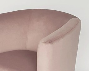 Kreslo Navara, ružová látka